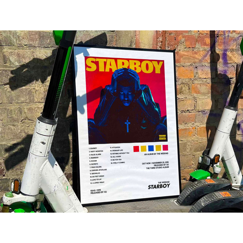 The Weeknd Starboy Album Cover Poster #2.jpg