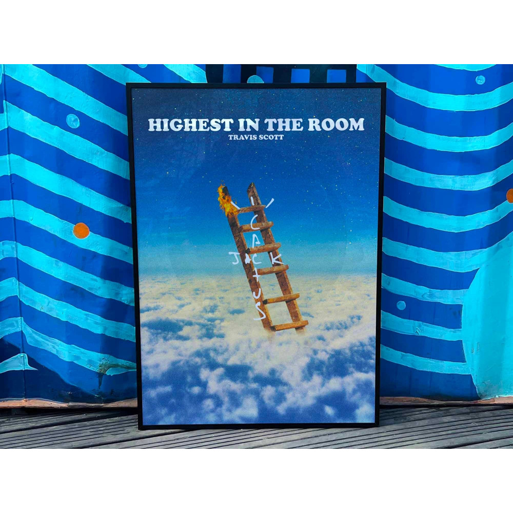 Travis Scott Highest In The Room Album Cover Poster #fac.jpg