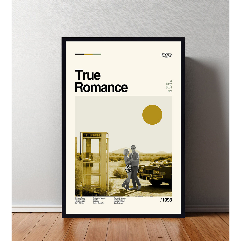 True Romance Poster, True Romance Print, Custom Poster, Vintage Inspired Poster, Vintage Poster, Minimalist Art, High Quality, Wall Art.jpg