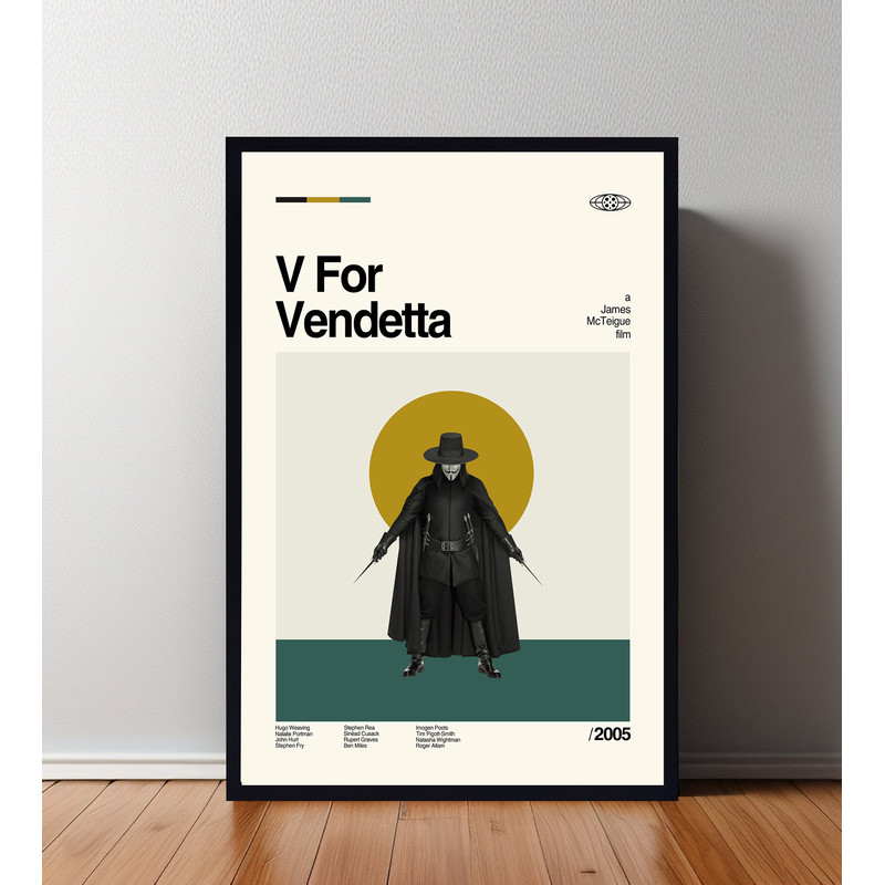V For Vendetta Poster, V For Vendetta Print, Custom Poster, Vintage Inspired Poster, Vintage Poster, Minimalist Art, High Quality, Wall Art.jpg
