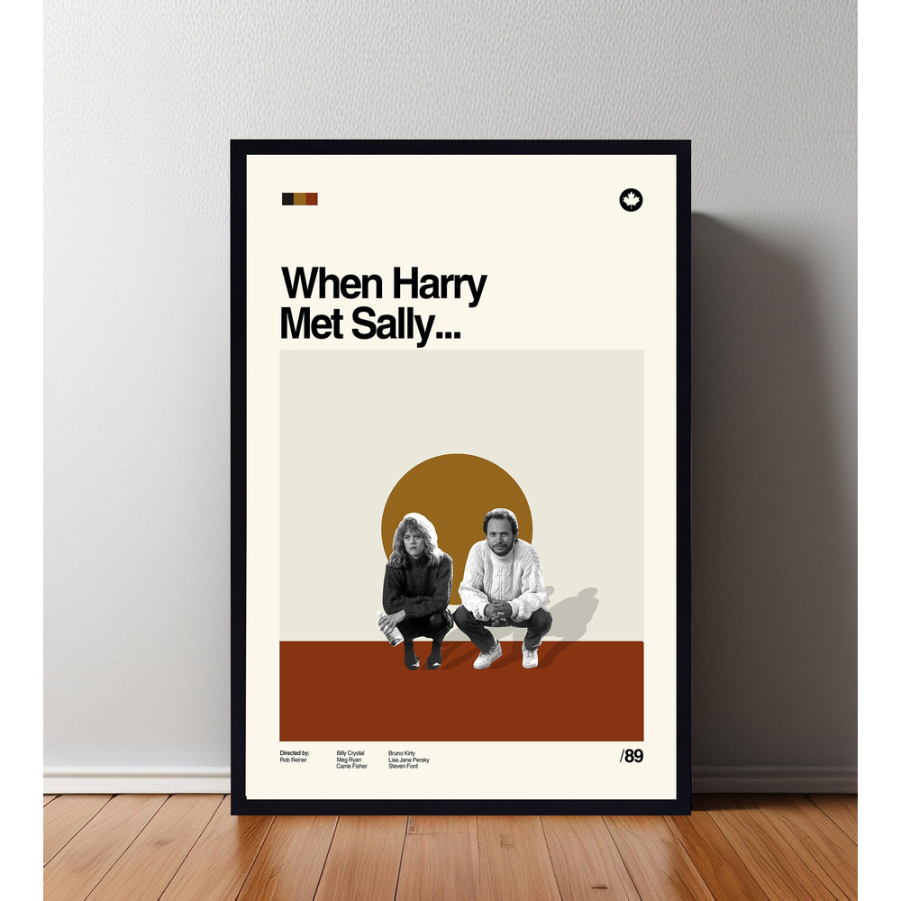 When Harry Poster, When Harry Print, Retro Movie Poster, Room Decor, Custom Poster, Wall Art Print, Home Decor, Minimalist Wall Art.jpg