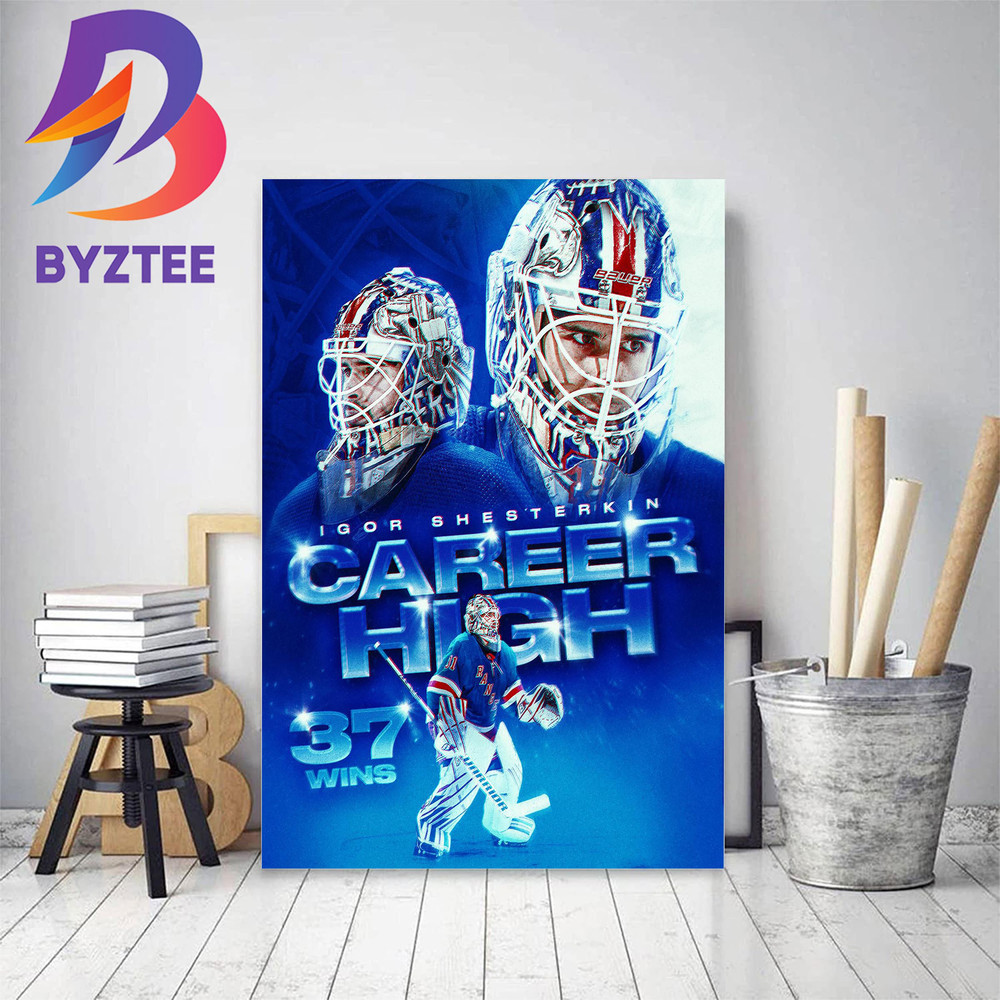 Igor Shesterkin Career High 37 Wins Decor Poster Canvas.jpg