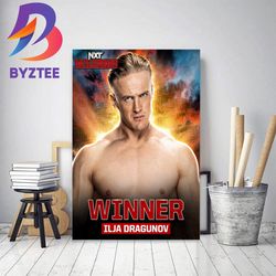 ilja dragunov is the last man standing at nxt battleground home decor poster canvas