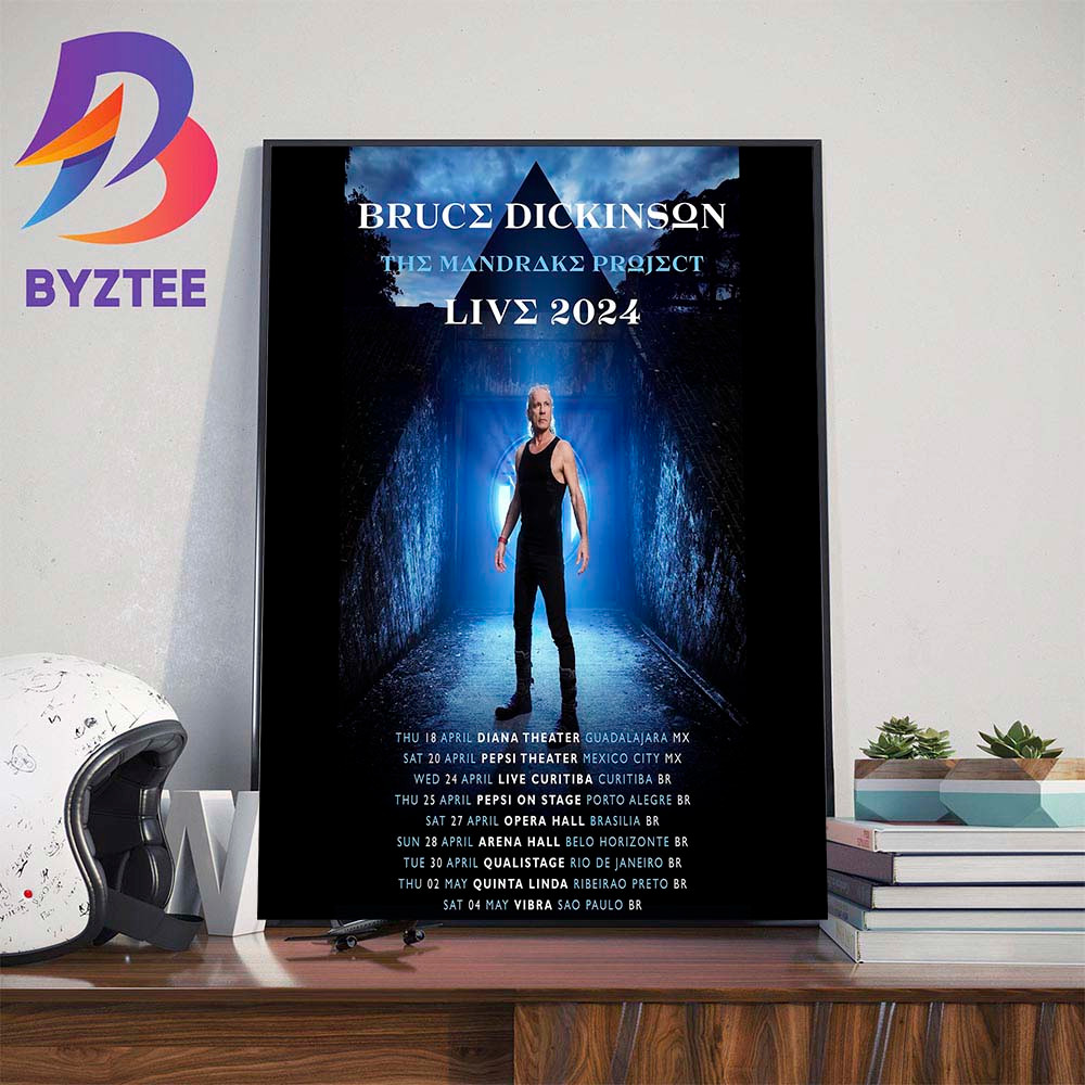 Iron Maiden Bruce Dickinson The Mandrake Project Tour 2024 Wall Decor Poster Canvas.jpg