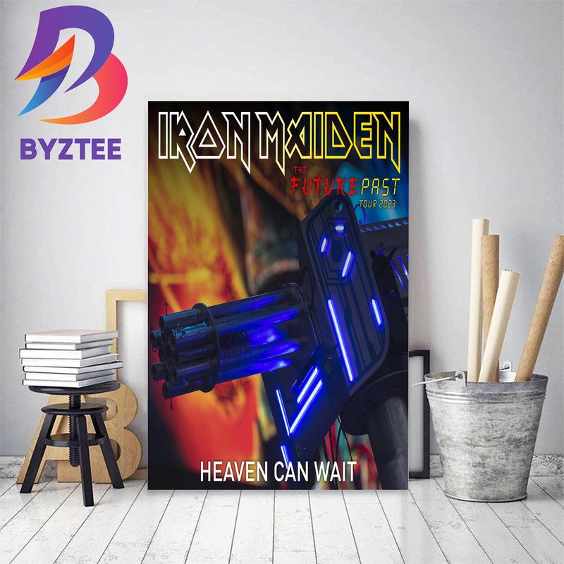 Iron Maiden Poster For Heaven Can Wait In The Future Past Tour 2023 Home Decor Poster Canvas.jpg
