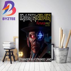 iron maiden poster for stranger in a strange land in the future past tour 2023 home decor poster canvas