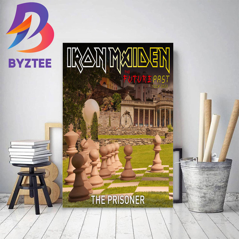 Iron Maiden Poster For The Prisoner In The Future Past Tour 2023 Home Decor Poster Canvas.jpg