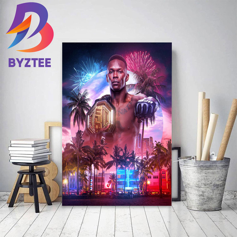 Israel Adesanya Reclaims The UFC Middleweight Crown Decor Poster Canvas.jpg