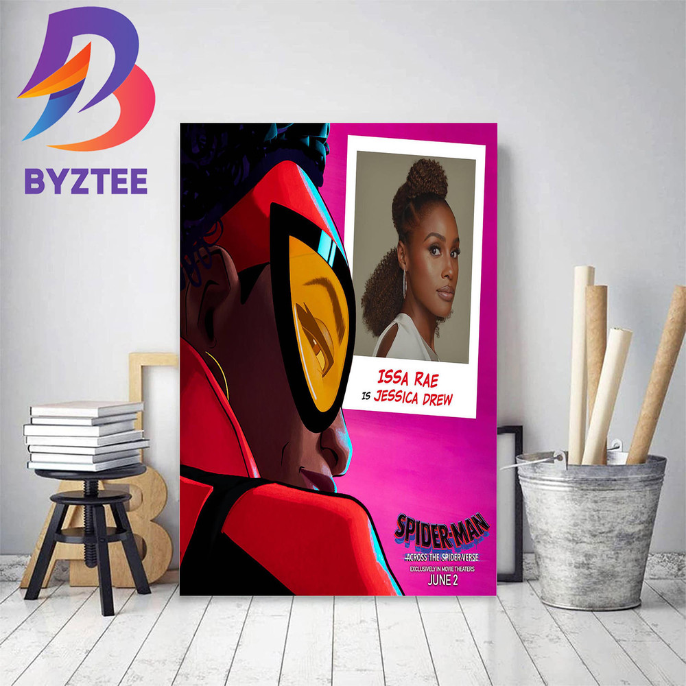 Issa Rae is Jessica Drew In Spider Man Across The Spider Verse Decor Poster Canvas.jpg