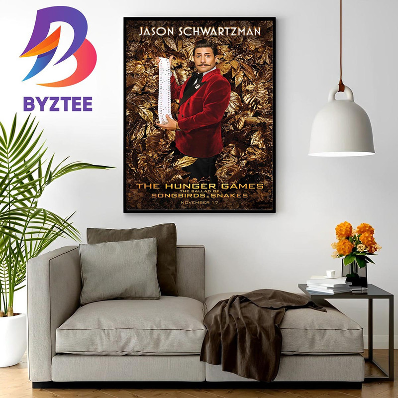 Jason Schwartzman as Lucretius Lucky Flickerman In The Hunger Games The Ballad Of Songbirds And Snakes Wall Decor Poster Canvas.jpg