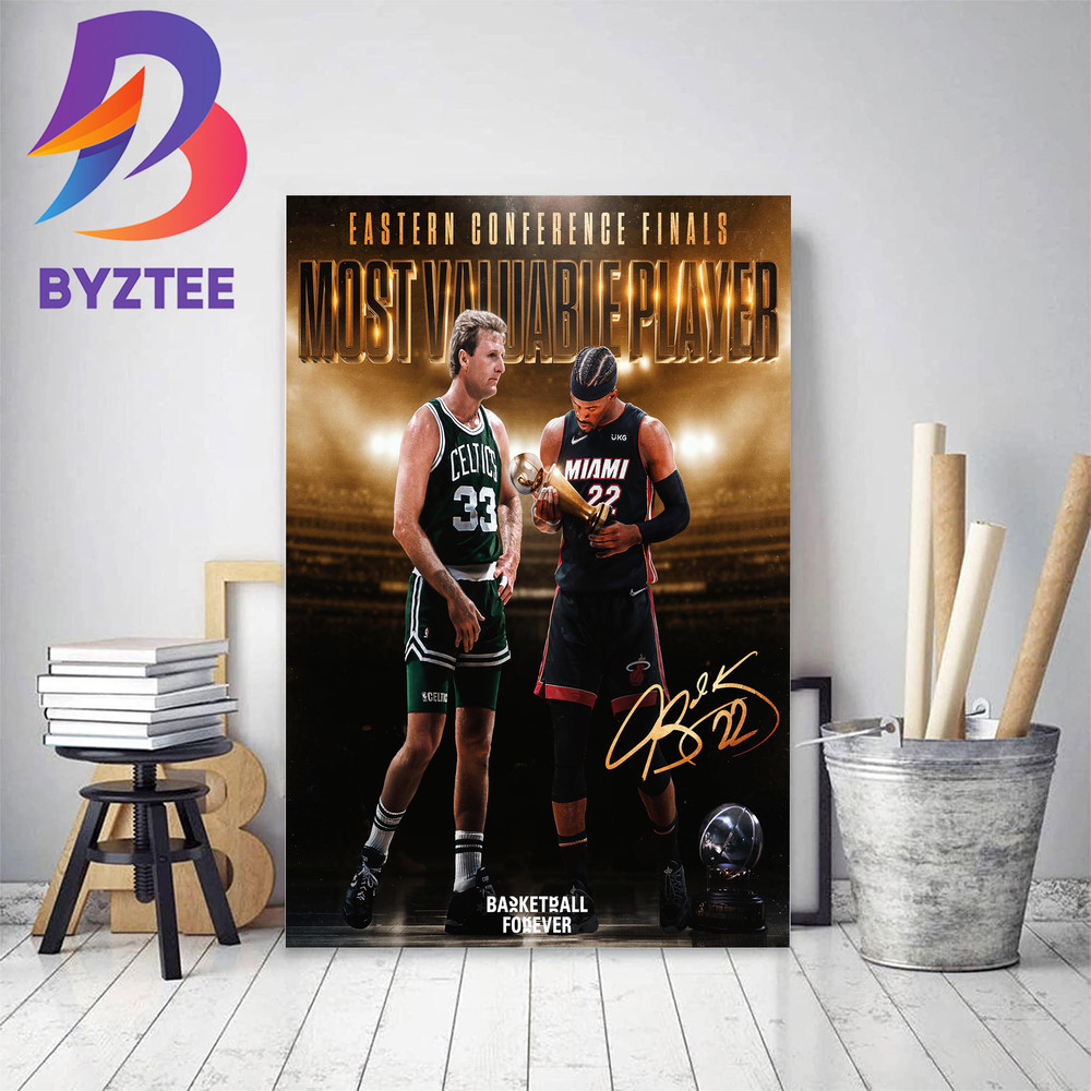 Jimmy Butler Wins The Larry Bird Trophy For 2023 NBA Eastern Conference Finals MVP Decor Poster Canvas.jpg