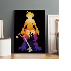 kingdom hearts poster, destiny islands wall art, premium