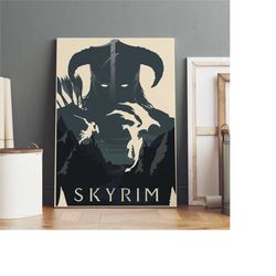 the elder scrolls v skyrim poster, dragonborn wall