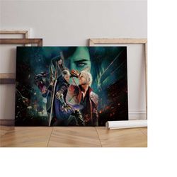 dmc devil may cry poster, dante wall art,