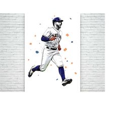george springer poster / sports art print, canvas