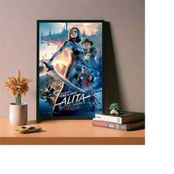 battle angel movie poster, high quality canvas poster,