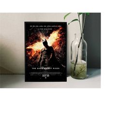 the dark knight rises movie poster film/room decor