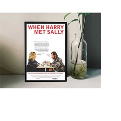 when harry met sally movie poster film/room decor