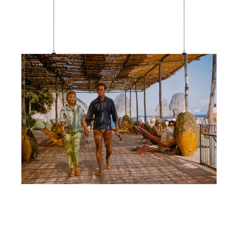 Capri Vintage Beach Photograph Toni Frissell Matte Physical Poster.jpg