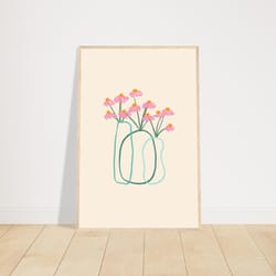 framed poster, flower art, contemporary art, home wall decor, funny quote poster, apartment wall decor, framed kitchen d