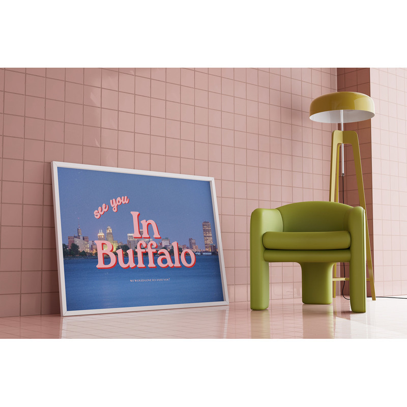 Grainy Retro Print, State Digital Prints,See you in Buffalo,Retro Photograph Prints,Retro City Art Print,Preppy Art, Buffalo NY Art poster.jpg