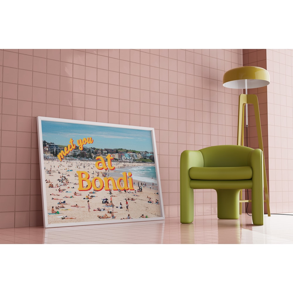 Grainy Retro Print,Digital Art Prints,See you in Bondi,Retro Photograph Prints,Austrailia Photo Art,Bondi Art print,Trendy Art Print 1.jpg