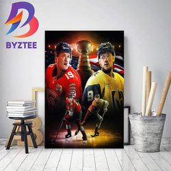 florida panthers vs vegas golden knights headtohead for the stanley cup home decor poster canvas
