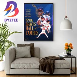 fred mcgriff 1990s braves hall of famers home decor poster canvas