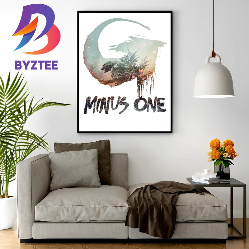 Godzilla Minus One Official Poster Home Decor Poster Canvas.jpg