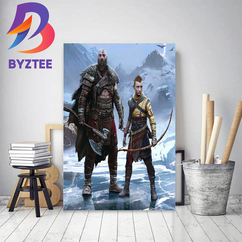 God Of War On PlayStation Productions Decor Poster Canvas.jpg