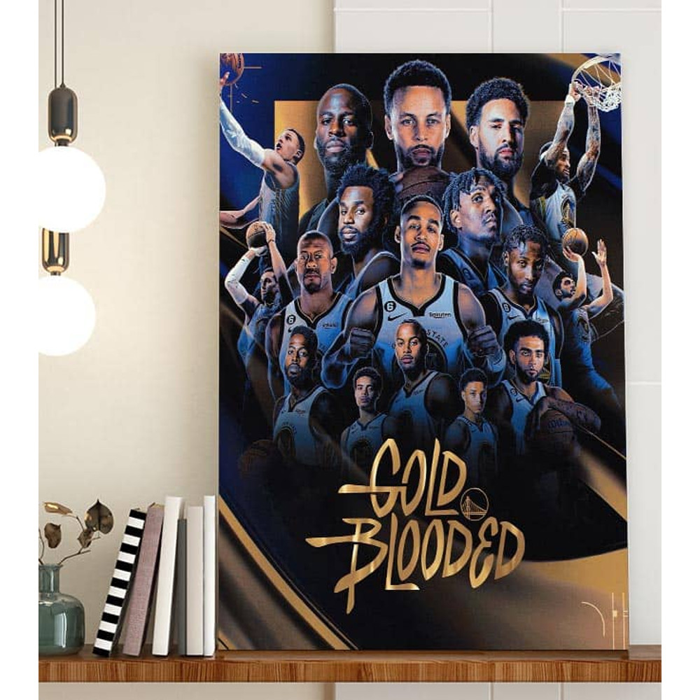 Gold Blooded Golden State Warriors Dub Nation In NBA Decor Poster Canvas.jpg