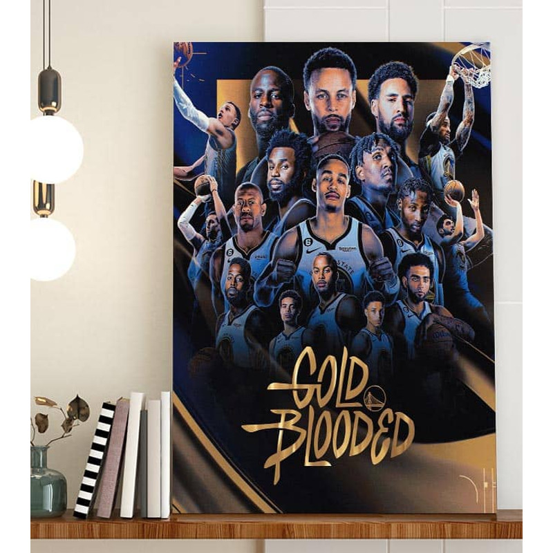 Gold Blooded Golden State Warriors Dub Nation In NBA Decor Poster Canvas.jpg