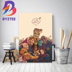 guardians of the galaxy vol 3 fan art friends home decor poster canvas