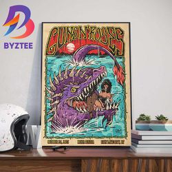 guns n roses show at delta center salt lake city utah october 24th 2023 wall decor poster canvas