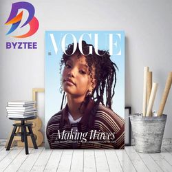 halle bailey on cover british vogue decor poster canvas