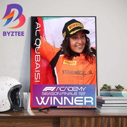 hamda al qubaisi is the f1 academy season finale race two winner wall decor poster canvas