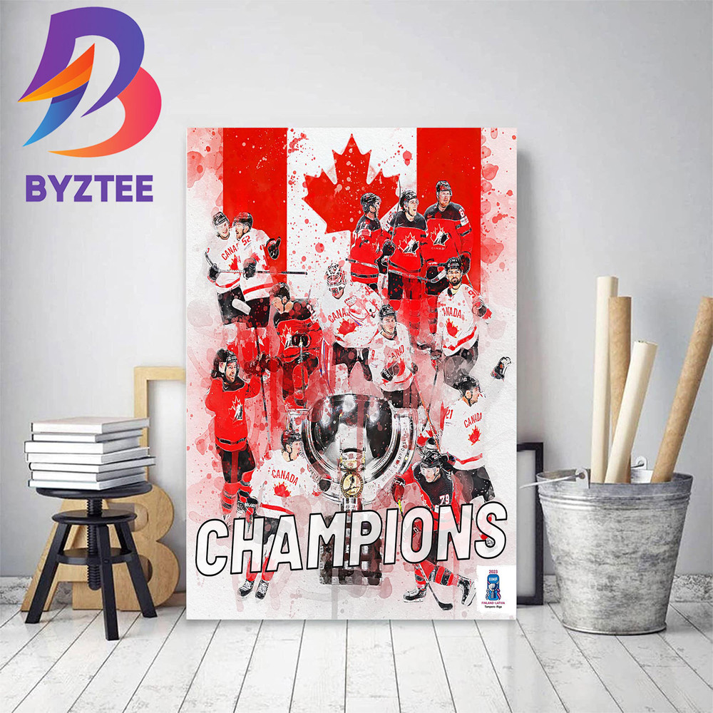 Hockey Canada Are The 2023 IIHF Worlds Champions Home Decor Poster Canvas.jpg