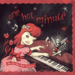 red hot chili peppers one hot minute  album cover poster