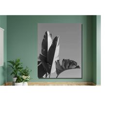 banana leaf wall art, banana leaf poster ,banana