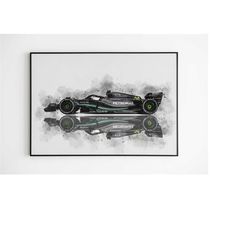 mercedes-amg f1 w14 formula one wall art |