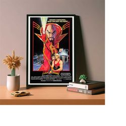 flash gordon movie poster, high quality canvas poster,