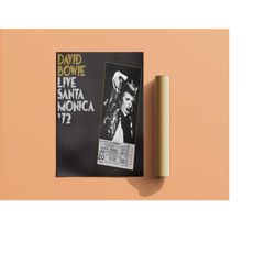 david bowie poster | live santa monica '72