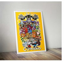cuphead poster | cuphead video game poster |