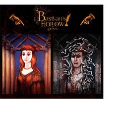 haunted mansion medusa portrait digital art print haunted