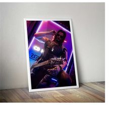 cyberpunk 2077 poster | johnny silverhand poster |