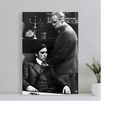 the godfather poster, don vito & michael corleone,