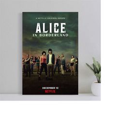 alice in borderland movie poster, wall art film