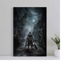 bloodborne game poster, wall art game print, art