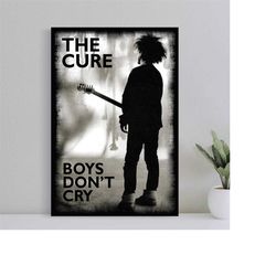 the cure band boys don't cry music poster,