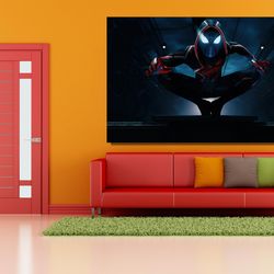 spiderman poster print, spiderman wall art, marvel superhero canvas, spiderman canvas wall art, superhero fan decor, re